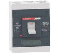 Выключатель автоматический FEDERAL ELECTRIC 9AF-TMS43-R400 в литом корпусе, F72, 3P, 400A, 50kA-415V AC, (0,7-1)In, (5-10)In, 40 C УТ-00002703