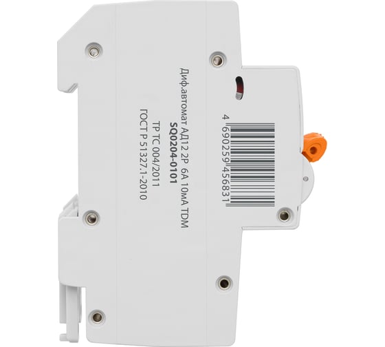 Дифференциальный автомат TDM АД12 2Р, 6А, 10мА SQ0204-0101