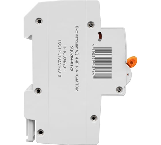 Дифференциальный автомат TDM АД14, 4Р, 16А, 10мА SQ0204-0129