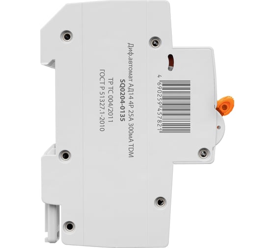 Дифференциальный автомат TDM АД14 4Р, 25А, 300мА SQ0204-0135