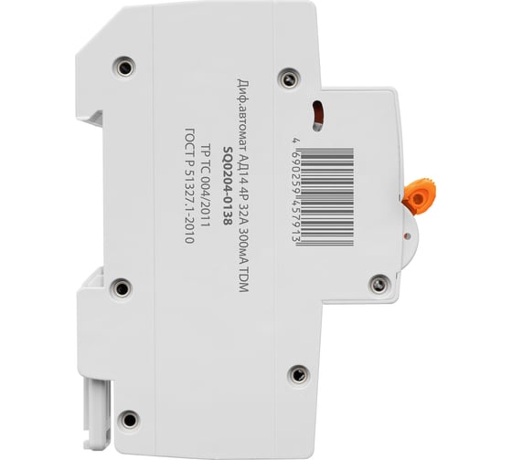 Дифференциальный автомат TDM ELECTRIC АД14, 4Р, 32А, 300мА SQ0204-0138