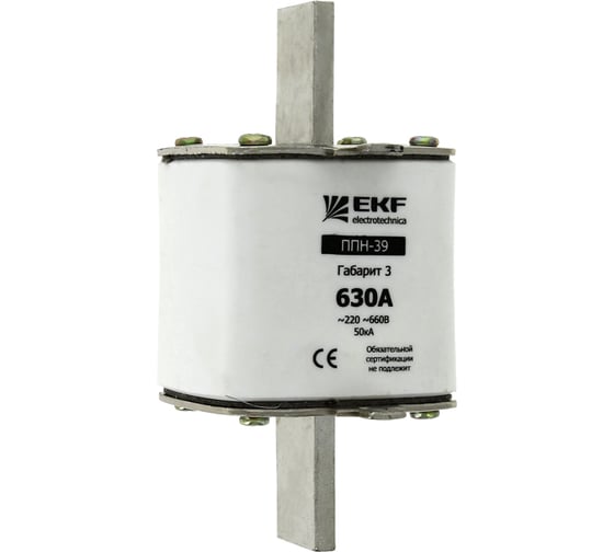Плавкая вставка EKF ППН-39 630/400А габарит 3 EKF fus-39/630/400