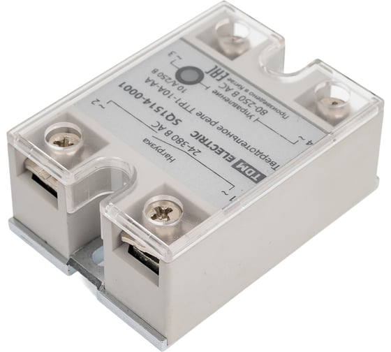 Твердотельное реле TDM ELECTRIC ТТР1-10А-AА, 1ф, 10А, упр: 80-250В AС, нагр: 24-380В АС TDM SQ1514-0001
