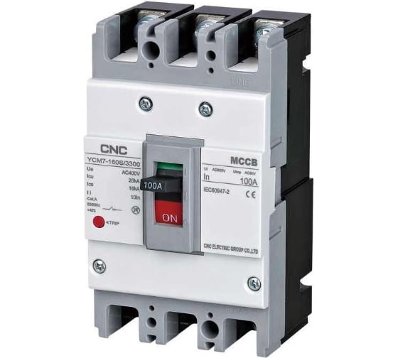 Выключатель CNC Electric в литом корпусе YCM7 125S 3P 125A 15кА B010006 1