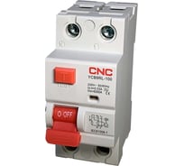Устройство защитного отключения CNC Electric YCB9RL-100 10А 1P+N 6кА 30мА AC (электромеханическое) A030841