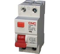 Устройство защитного отключения CNC Electric YCB9RL-100 25А 1P+N 6кА 30мА AC (электромеханическое) A030843