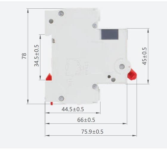 Модульный автоматический выключатель CNC Electric YCB6H-63 3А 1P 4,5кА C A000142
