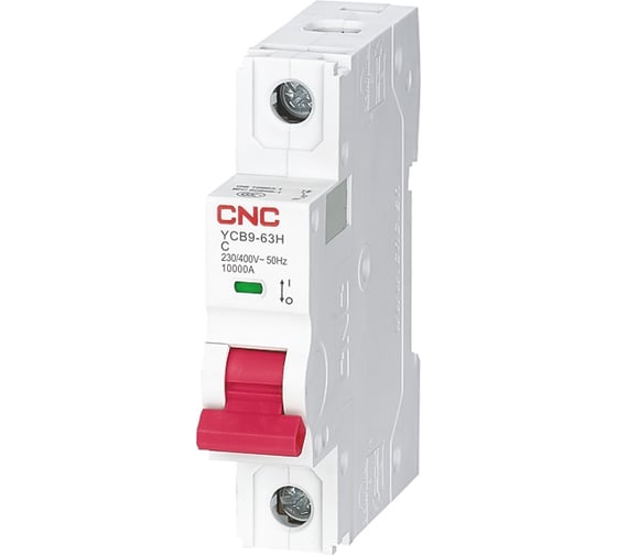 Модульный автоматический выключатель CNC Electric YCB9-63 6А 1P 4,5кА C A030017 1