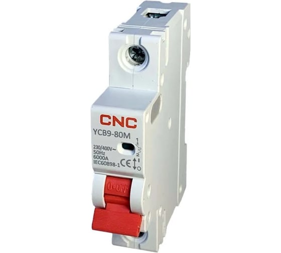 Модульный автоматический выключатель CNC Electric YCB9-80M 32А 1P 10кА C A030435 1