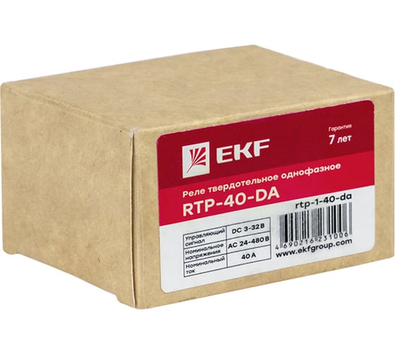 Твердотельное реле EKF однофазное RTP-40-DA PROxima rtp-1-40-da