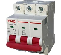 Модульный автоматический выключатель CNC Electric YCB6H-63 20А, 3P, 4,5кА, D A000244