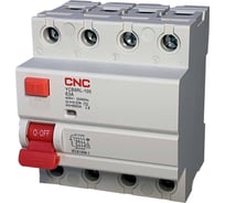 УЗО селективное CNC Electric YCB9RL-100 63A 3P+N 6кА 300мА Type S AC (электромеханическое) A033009