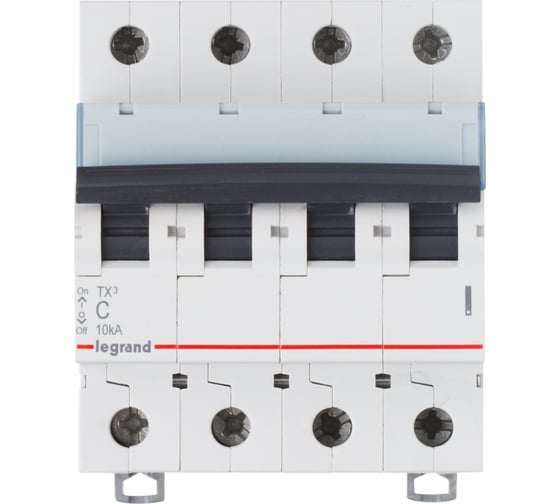 Автоматический выключатель Legrand TX3 C32A 4П 6000 404073