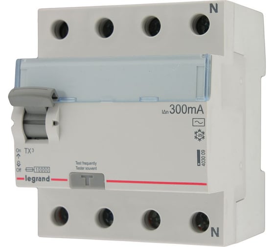 Выключатель дифференциального тока Legrand ВДТ TX3 4п 25a 300ma -AC 403042