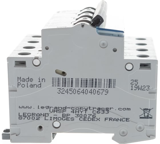 Автоматический выключатель Legrand TX3 C6A 4П 6000 404067