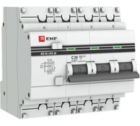 Дифференциальный автомат EKF АД-32 3P+N 20А/100мА (тип АC) 4,5кА PROxima DA32-20-100-4P-pro