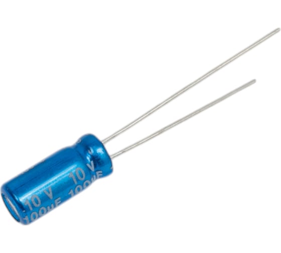 Конденсатор электролитический JB Capacitors, 100мкФ, 10В, 105C, 20%, 5x11 / P:2 мм, (Low Imp), JRC1A101M02000500110000B-273