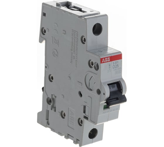 Автоматический выключатель ABB однополюсный, S201, D25 2CDS251001R0251