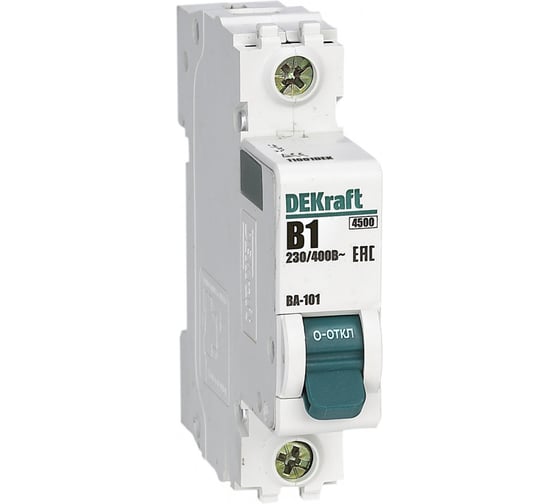 Автоматический выключатель Dekraft ВА101-1Р-001А-B 11001DEK