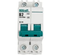 Автоматический выключатель Dekraft ВА101-2Р-002А-B 11014DEK