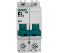 Автоматический выключатель Dekraft ВА101-2Р-003А-C 11063DEK