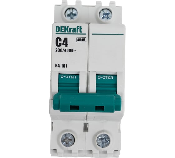 Автоматический выключатель Dekraft ВА101-2Р-004А-C 11209DEK 1