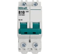 Автоматический выключатель Dekraft ВА101-2Р-010А-B 11017DEK