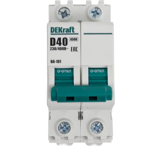 Автоматический выключатель Dekraft ВА101-2Р-040А-D 11118DEK 1
