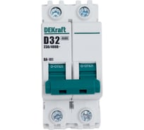 Автоматический выключатель Dekraft ВА101-2Р-032А-D 11117DEK