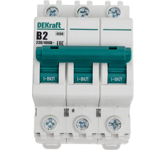 Автоматический выключатель Dekraft ВА101-3Р-002А-B 11026DEK 1
