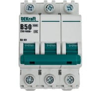 Автоматический выключатель Dekraft ВА101-3Р-050А-B 11035DEK