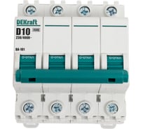 Автоматический выключатель Dekraft ВА101-4Р-010А-D 11137DEK