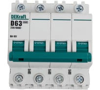 Автоматический выключатель Dekraft ВА101-4Р-063А-D 11144DEK