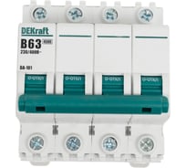 Автоматический выключатель Dekraft ВА101-4Р-063А-B 11048DEK