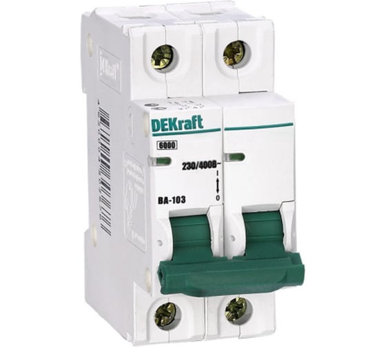 Автоматический выключатель Dekraft ВА103-2P-040A-C 12078DEK 1