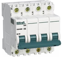 Автоматический выключатель Dekraft ВА101-3Р+N-016А-B 11238DEK