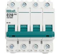Автоматический выключатель Dekraft ВА101-3Р+N-020А-C 11255DEK