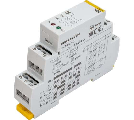 Импульсное реле IEK ORM 2 контакта, 230 В AC ORM-02-AC230