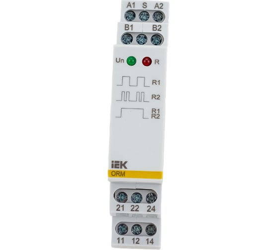 Импульсное реле IEK ORM 2 контакта, 12-240 В AC/DC ORM-02-ACDC12-240V