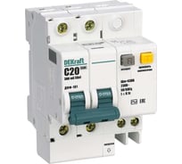 Дифференциальный автомат Dekraft ДИФ101-2Р-020А-300-C 15037DEK