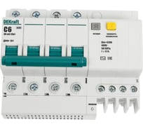 Дифференциальный автомат Dekraft ДИФ101-4Р-006А-030-C 15018DEK