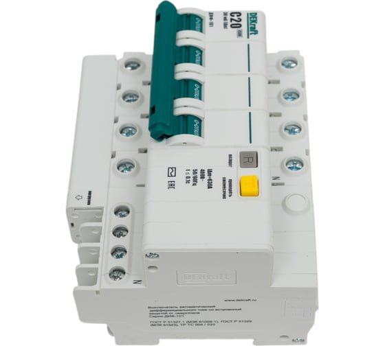 Дифференциальный автомат Dekraft ДИФ101-4Р-020А-030-C 15021DEK