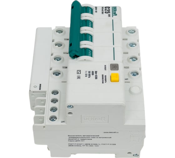 Дифференциальный автомат Dekraft ДИФ101-4Р-025А-100-C 15031DEK