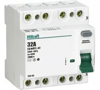 Выключатель дифференциального тока DEKraft УЗО03-4Р-025А-300 14249DEK