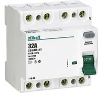 Выключатель дифференциального тока DEKraft УЗО03-4Р-032А-300 14250DEK