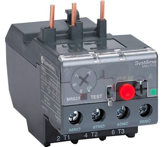 Реле перегрузки тепловое Systeme Electric MRE F25, 0.4-0.63А, класс10 SE MRE25P63