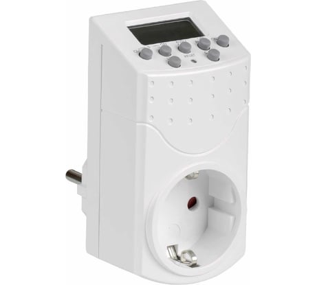 Розетка-таймер IEK РТЭ-1, электронный, 1мин, 7дн, 140on/off, 16А, IP20 ERT-10-1-16-N-01-5-20-K01