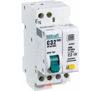 Автоматический выключатель дифференциального тока (АВДТ) ДИФ-102 Dekraft 1 Р+N, 32 А, 30 мА, хар-ка C 16006DEK