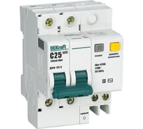 Дифференциальный селективный автомат Dekraft ДИФ101-2Р-025А-300-C-S 15305DEK