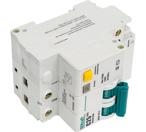 Дифференциальный селективный автомат Dekraft ДИФ101-2Р-025А-300-C-S 15305DEK